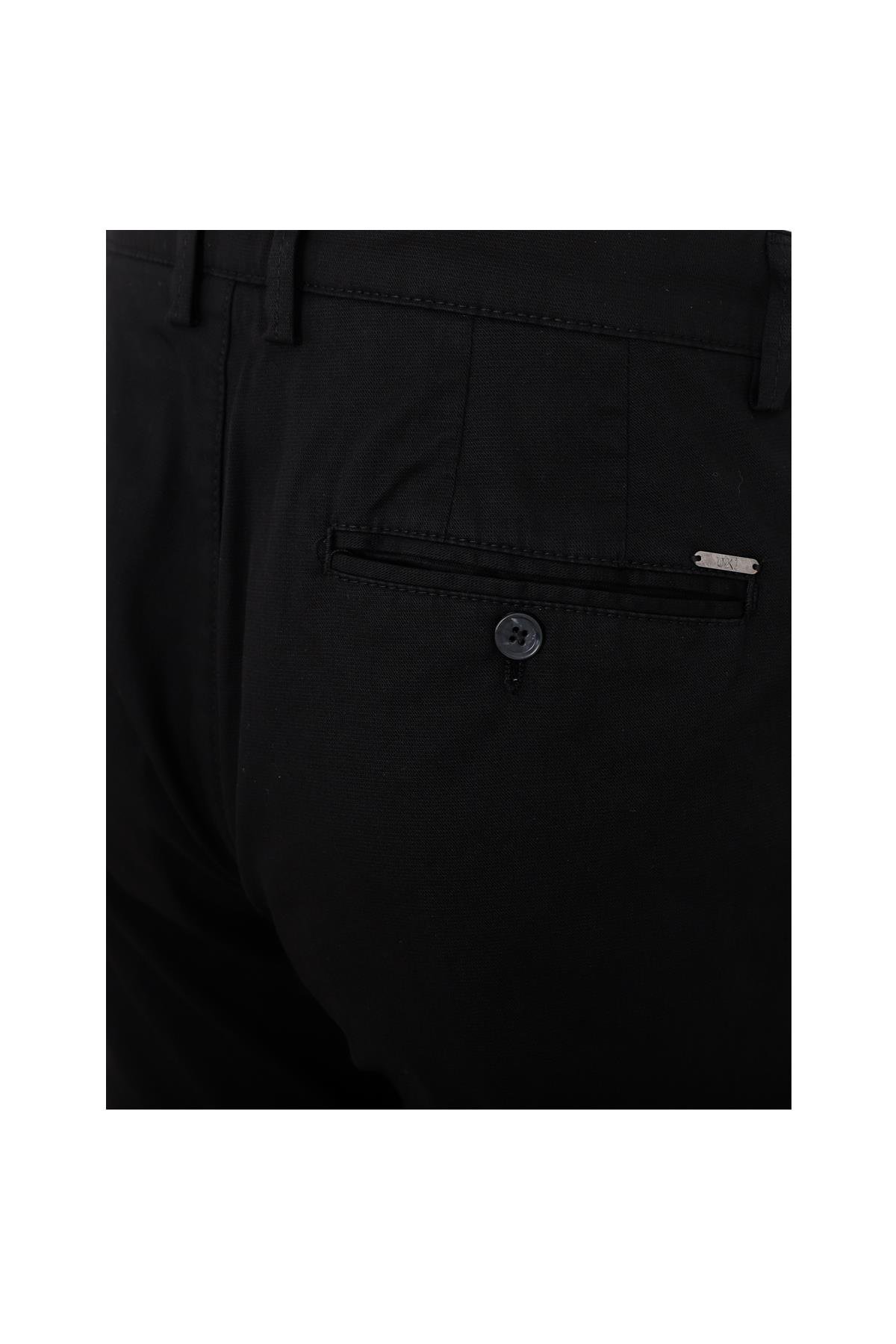 Siyah Comfort Fit Chino Pantolon