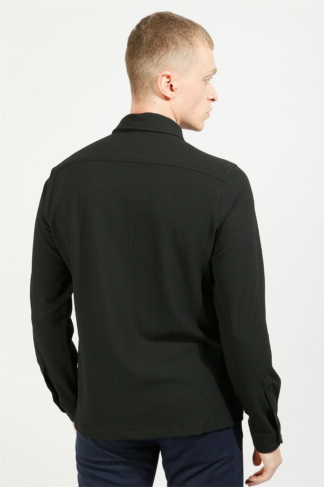 Siyah Comfort Fit Gömlek Ceket