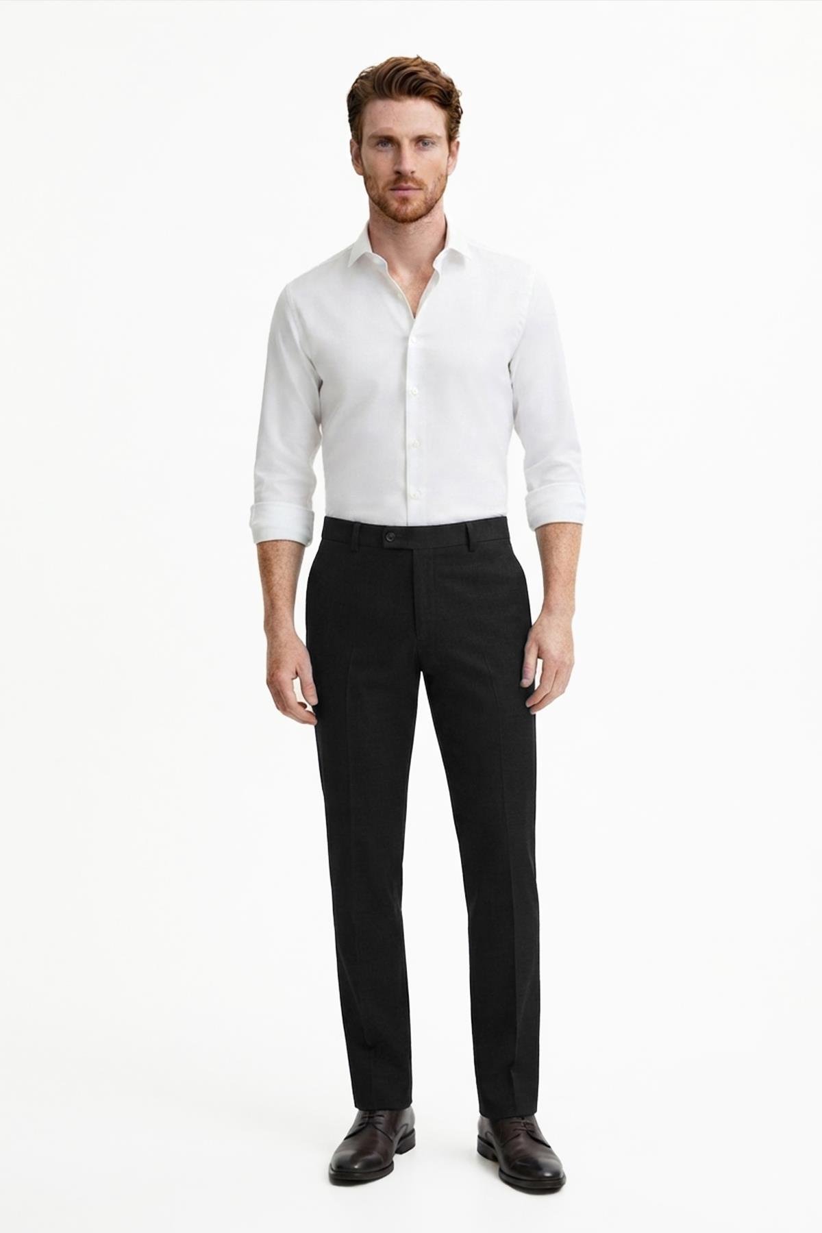 SİYAH Comfort Fit Klasik Pantolon