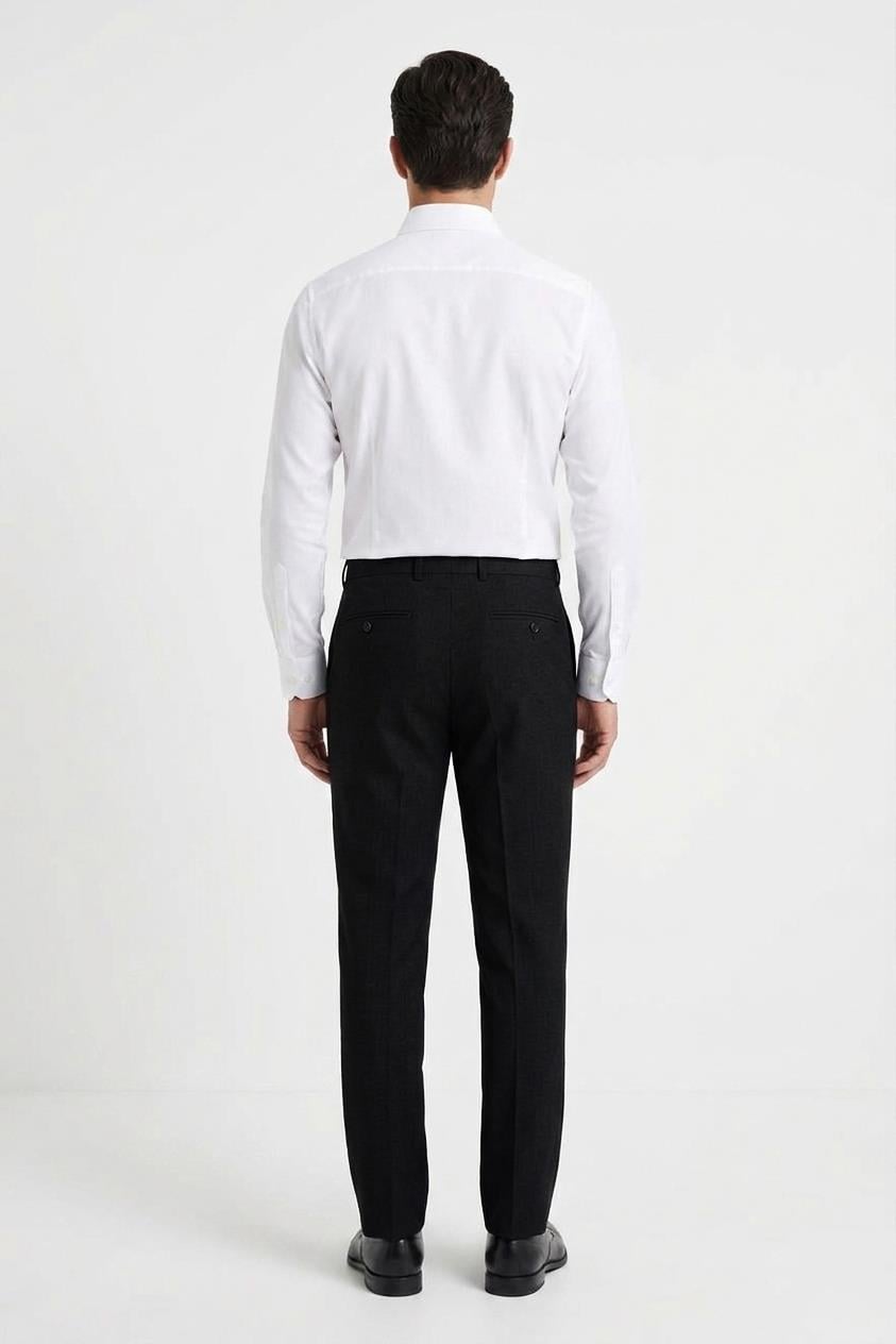 SİYAH Comfort Fit Klasik Pantolon