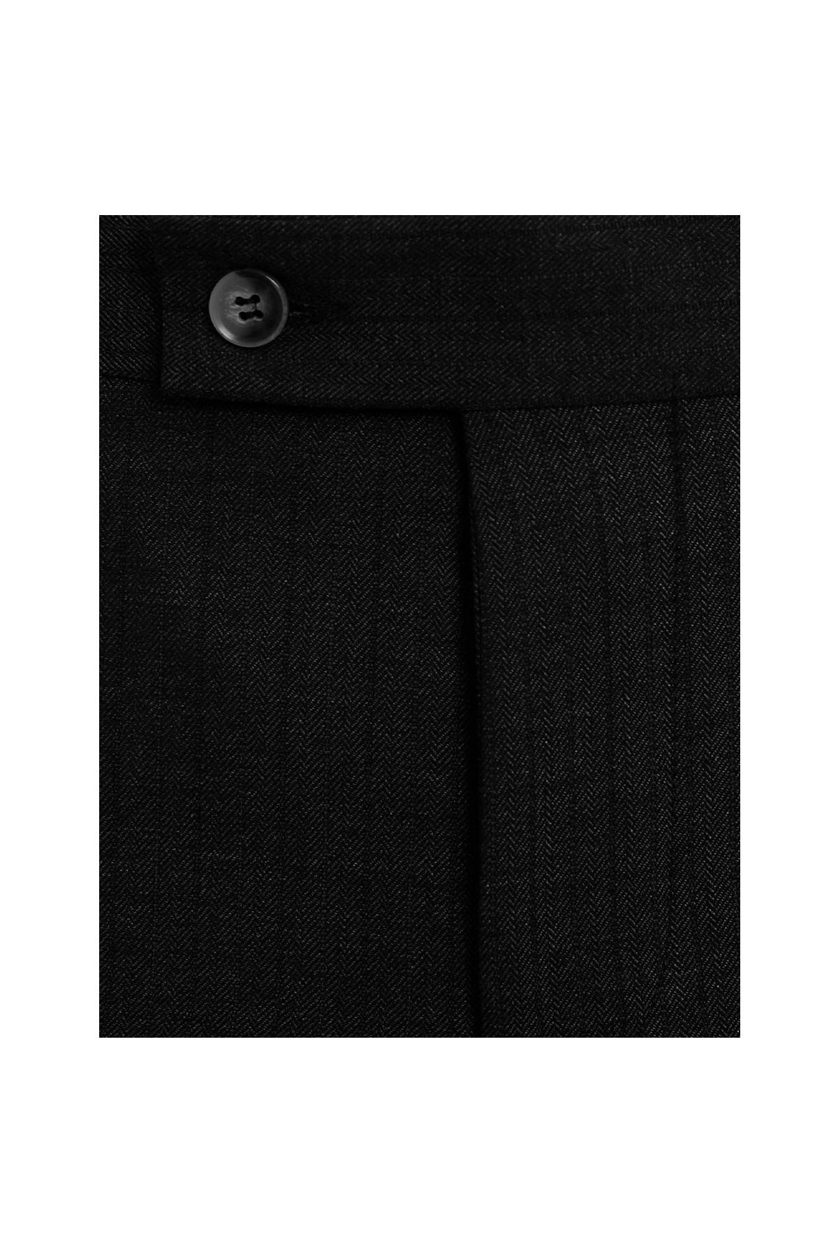 SİYAH Comfort Fit Klasik Pantolon