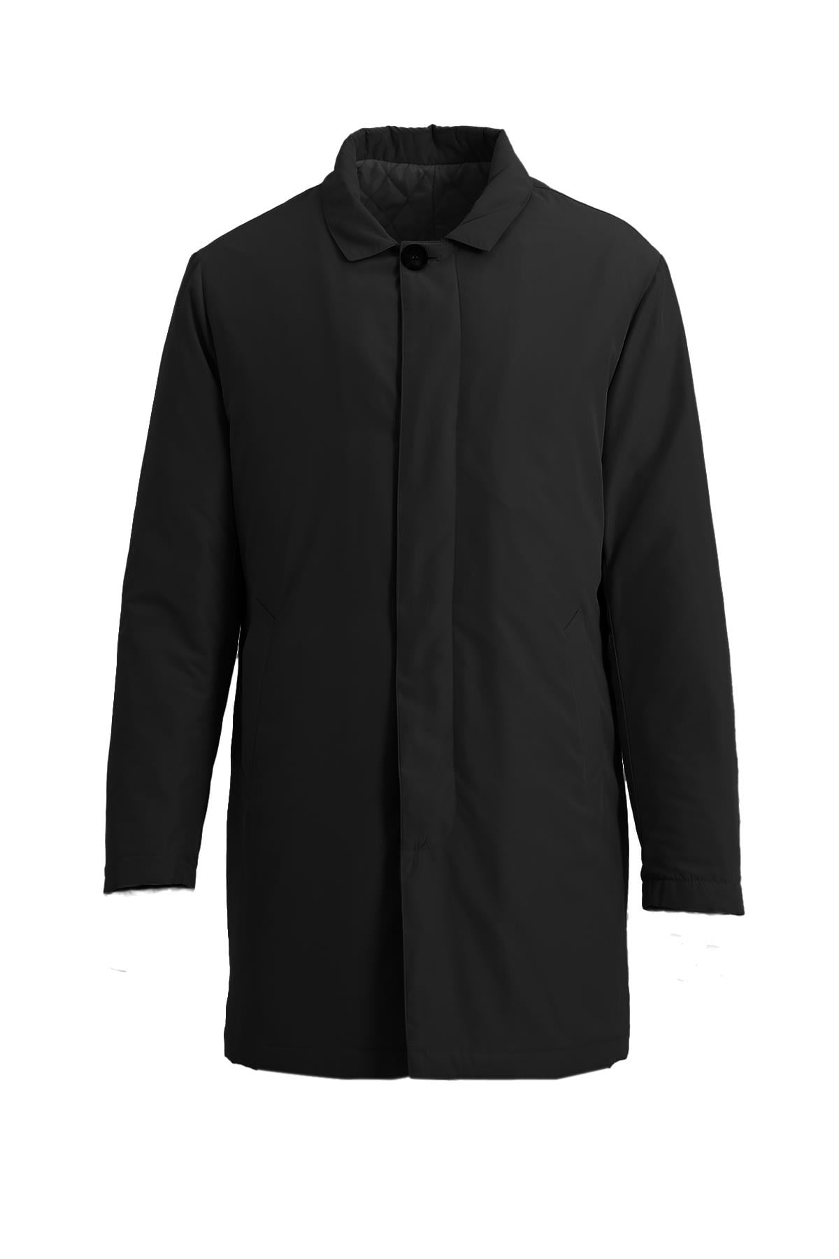SİYAH Comfort Fit Trençkot