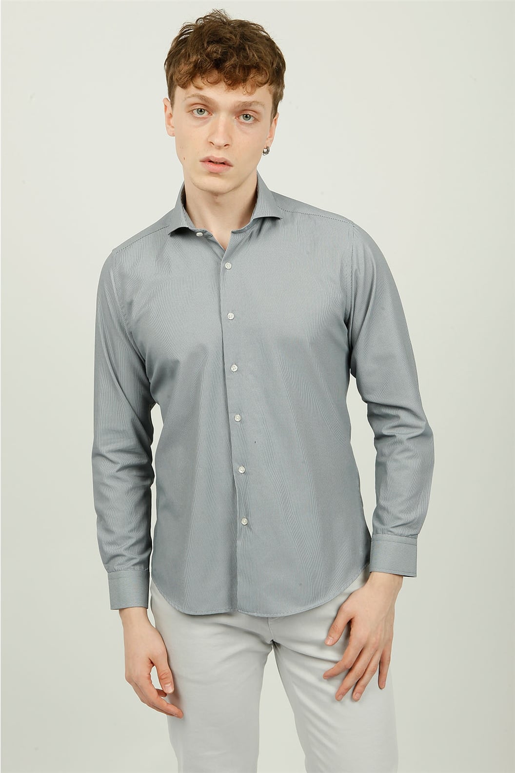 Siyah Comfort Fit Uzun Kol Gömlek