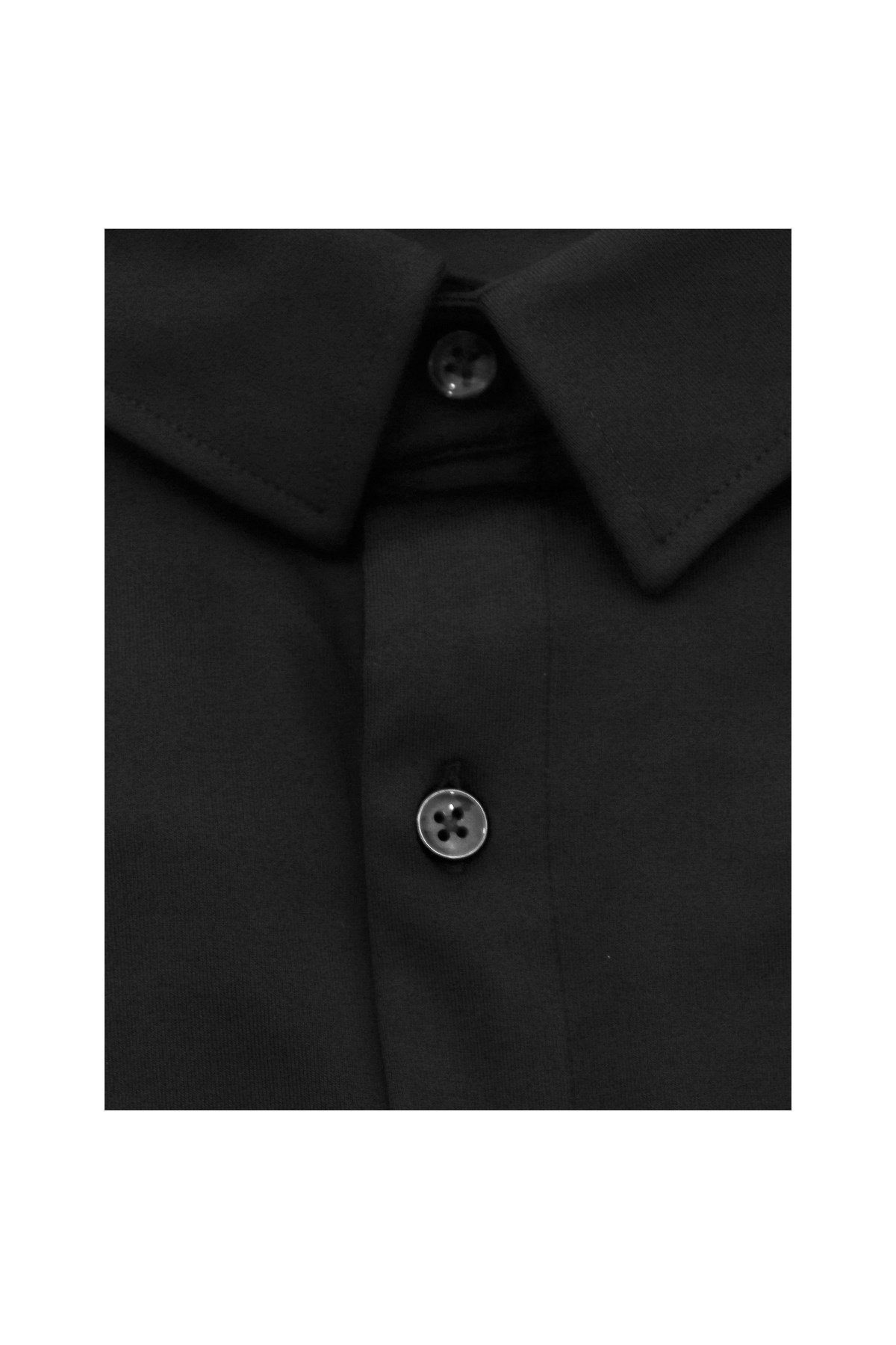 SİYAH Comfort Fit Uzun Kol Gömlek
