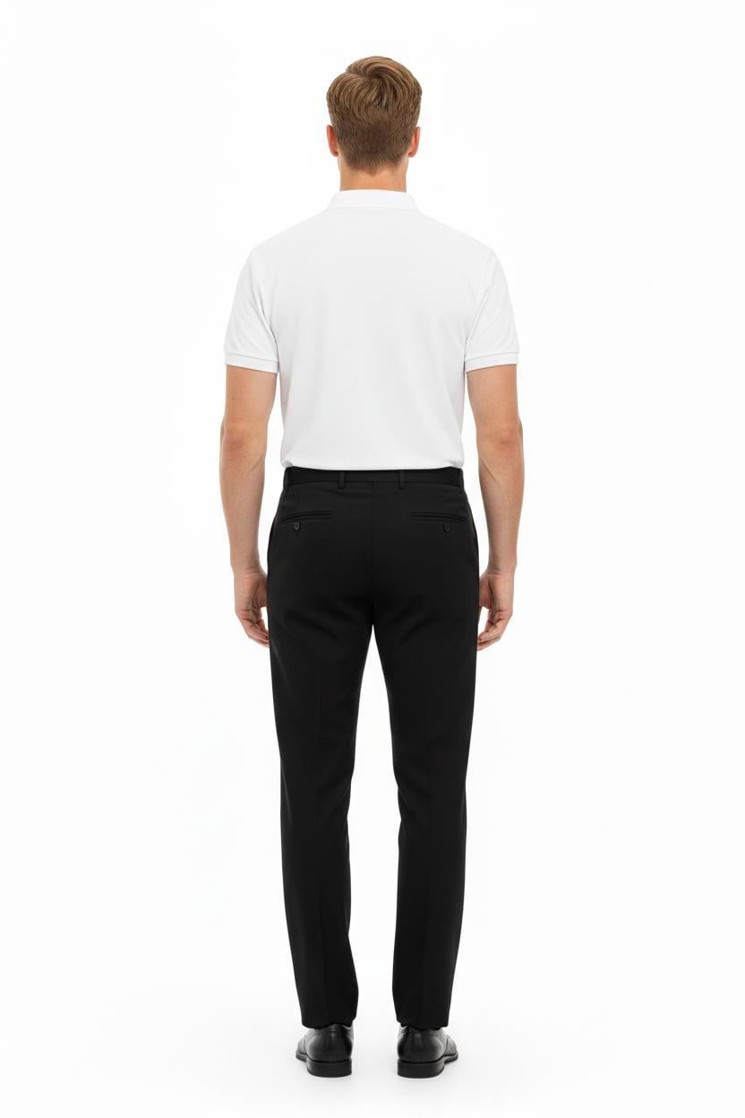 SİYAH Comfort Fit,Klasik Pantolon