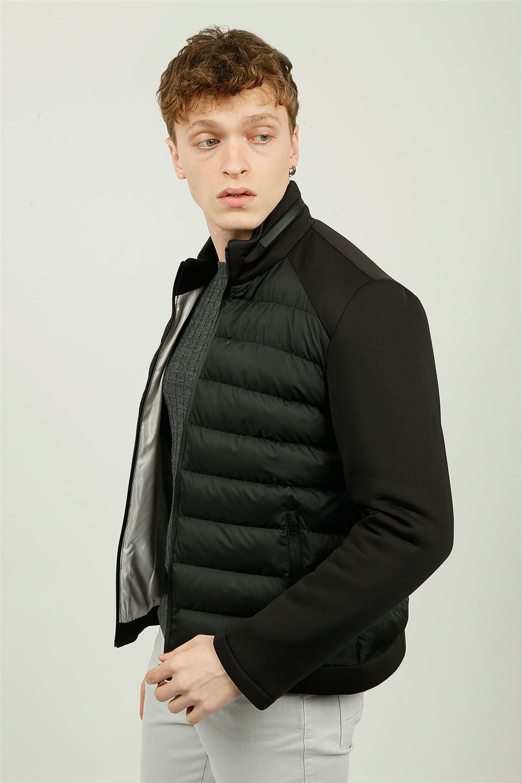 Siyah Kapitone Spor Mont