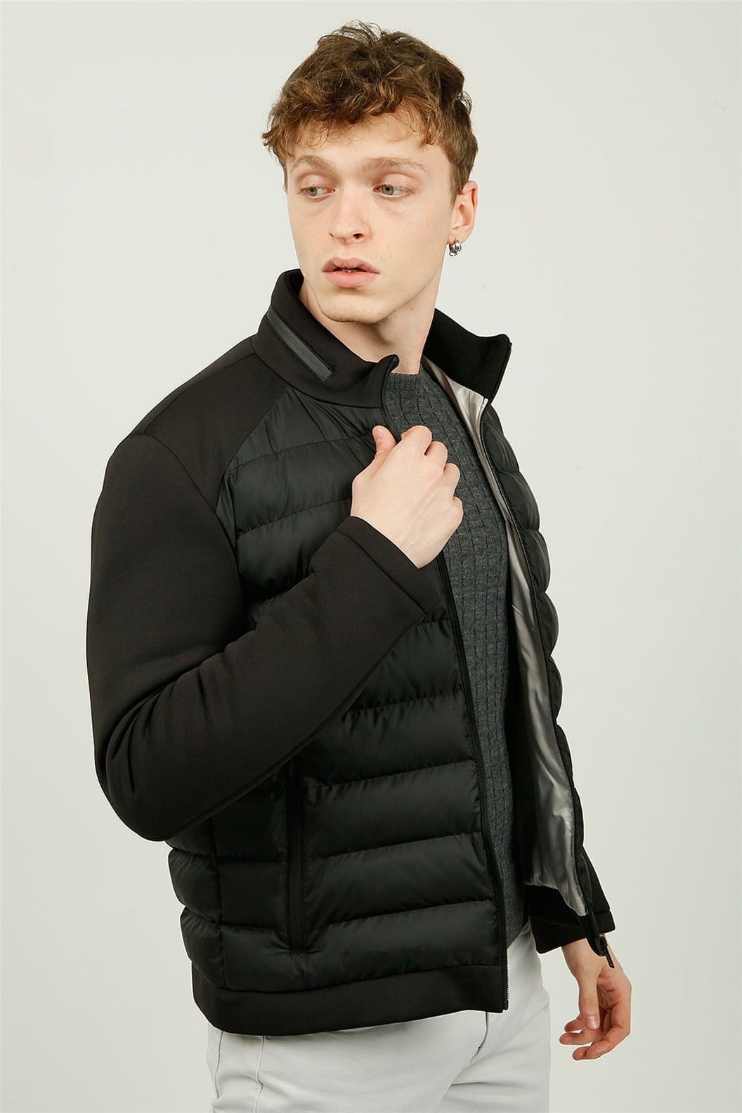 Siyah Kapitone Spor Mont
