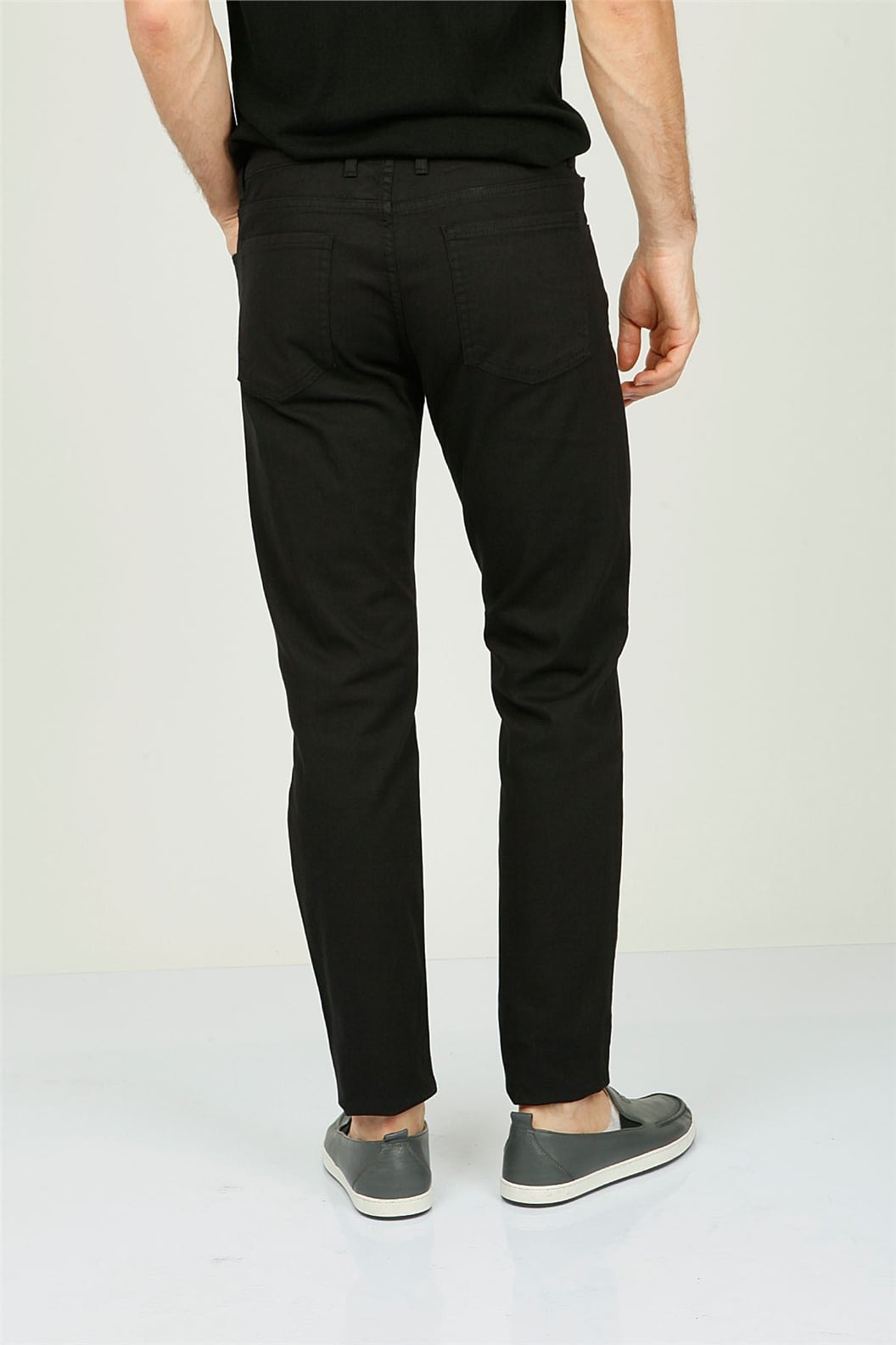 Siyah Slim Fit 5 Cep Pantolon