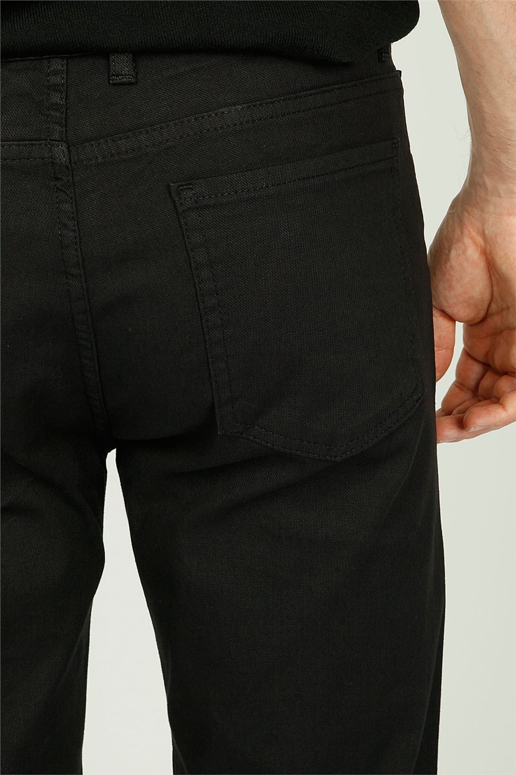 Siyah Slim Fit 5 Cep Pantolon