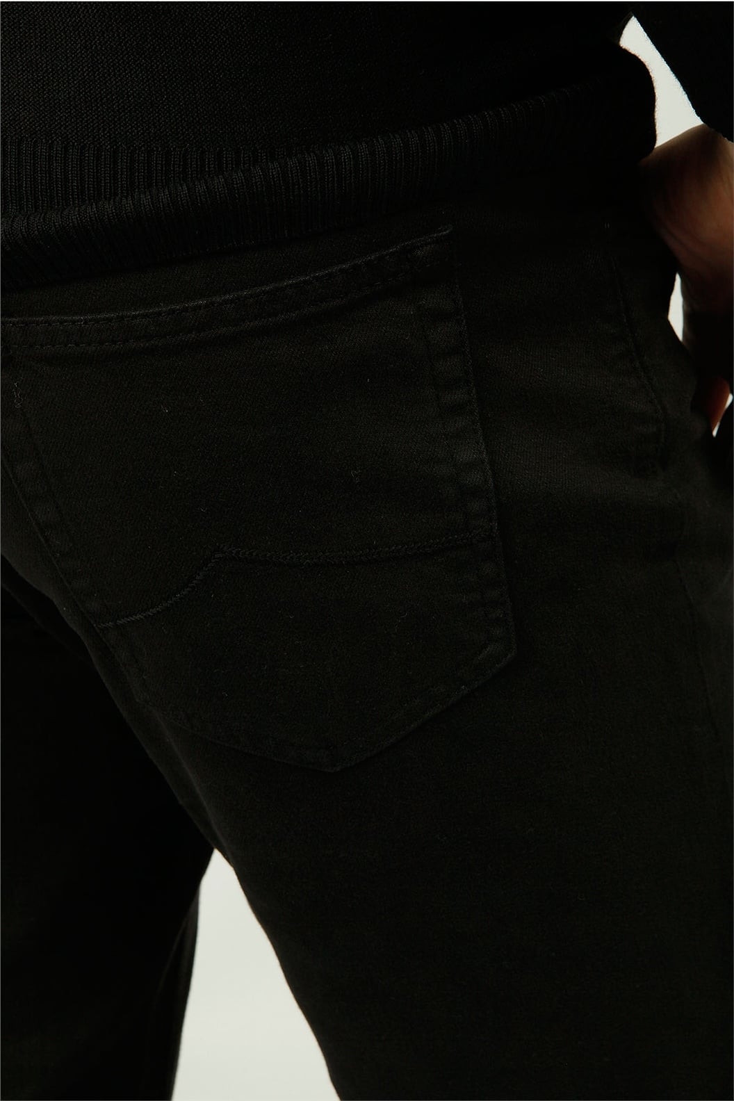 Siyah Slim Fit Chino Pantolon
