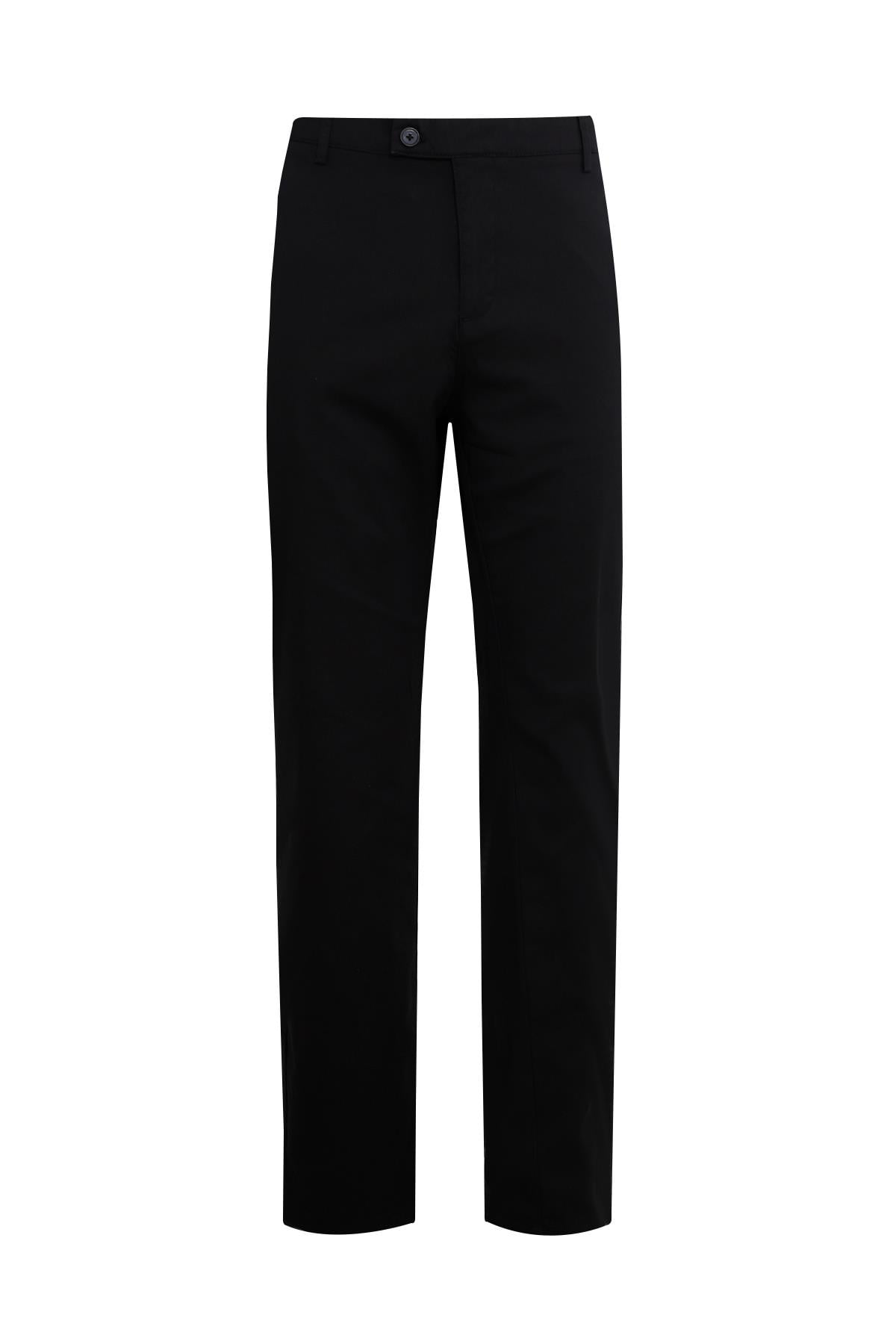Siyah Slim Fit Chino Pantolon