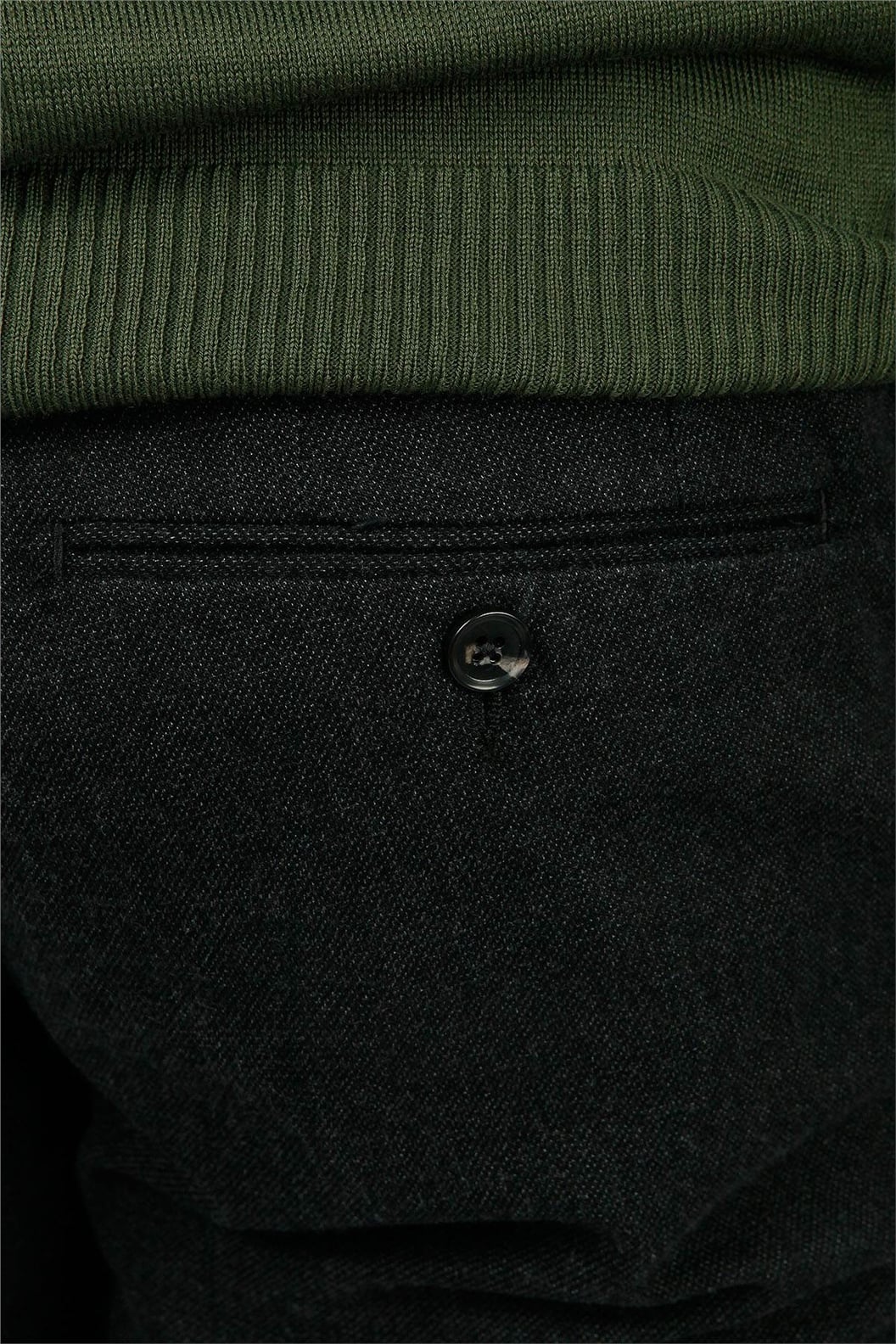 Siyah Slim Fit Lastikli Pantolon
