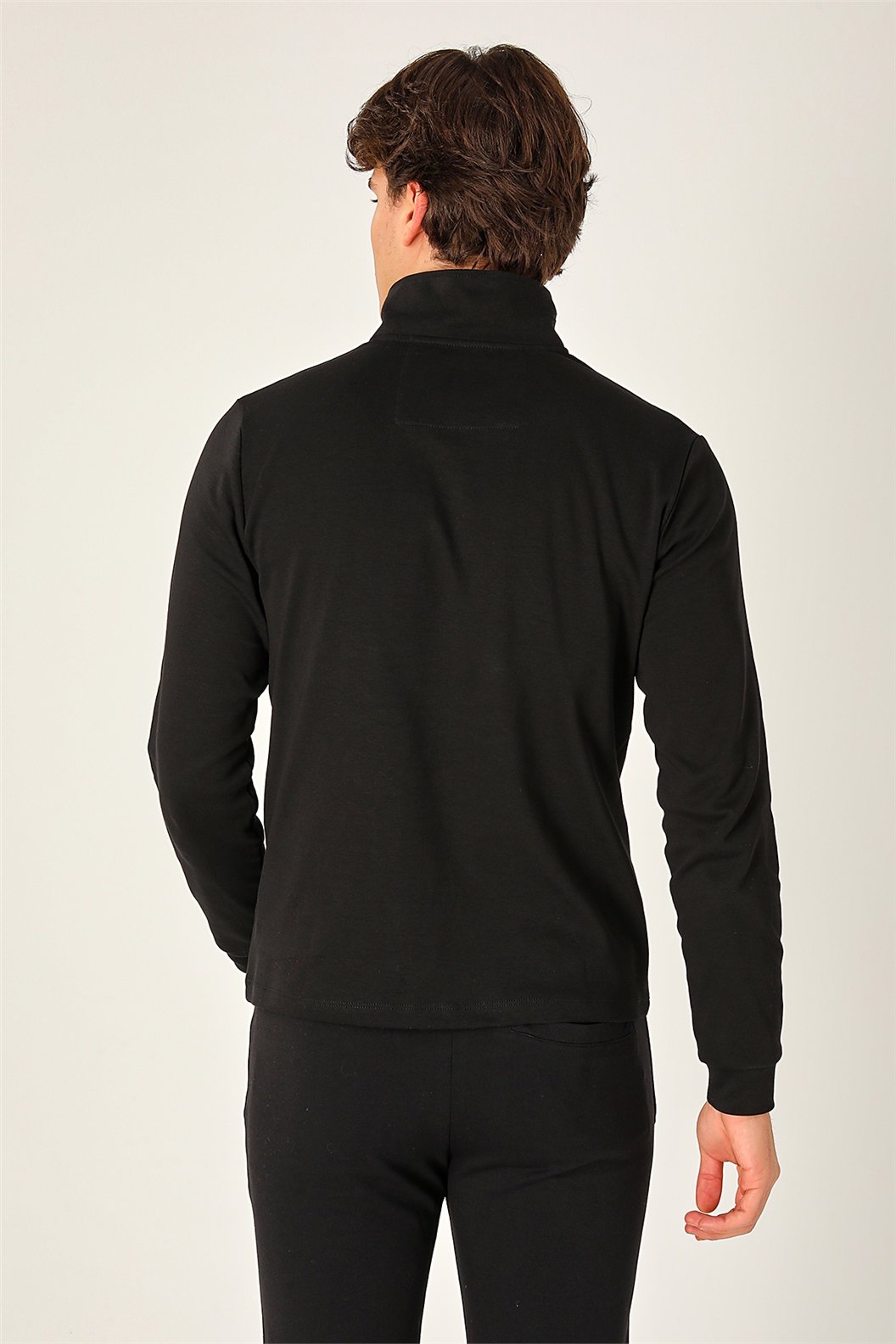 Siyah Slim Fit Sweatshirt