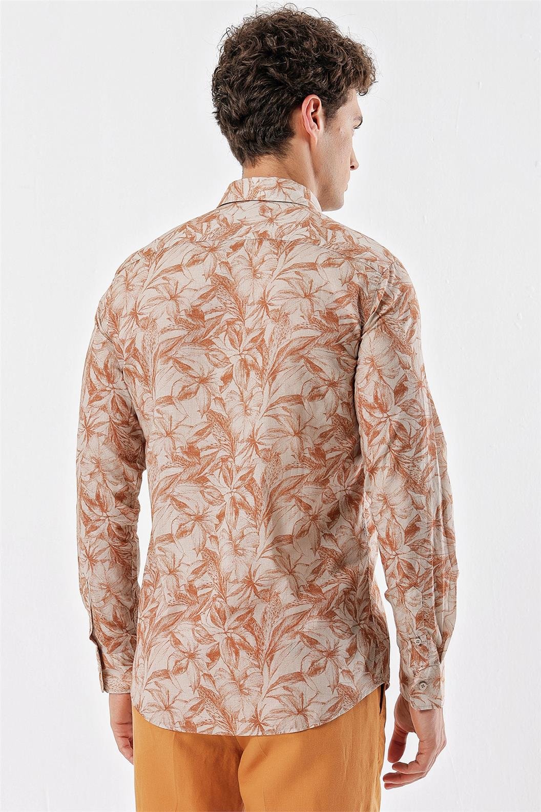 Somon Slim Fit Uzun Kol Gömlek