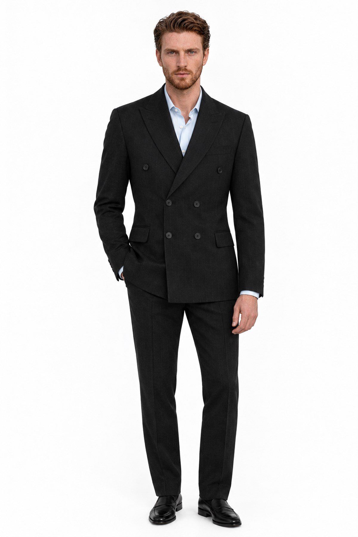 SYH Comfort Fit 6 Drop Kruvaze Takım Elbise