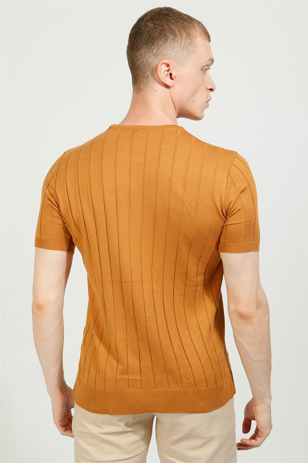 Taba Slim Fit Bisiklet Yaka Triko T-Shirt
