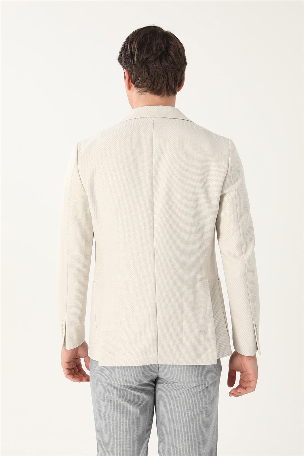 Taş Rengi Comfort Fit 6 Drop Ceket