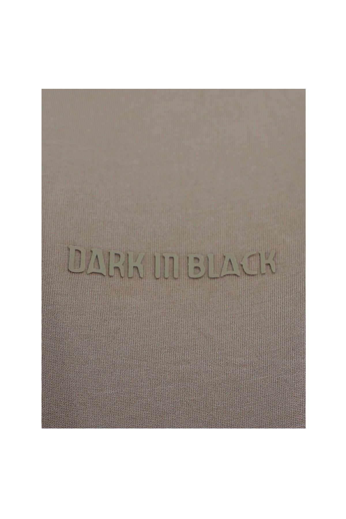 VİZON Dark In Black Modal Bisiklet Yaka T-shirt