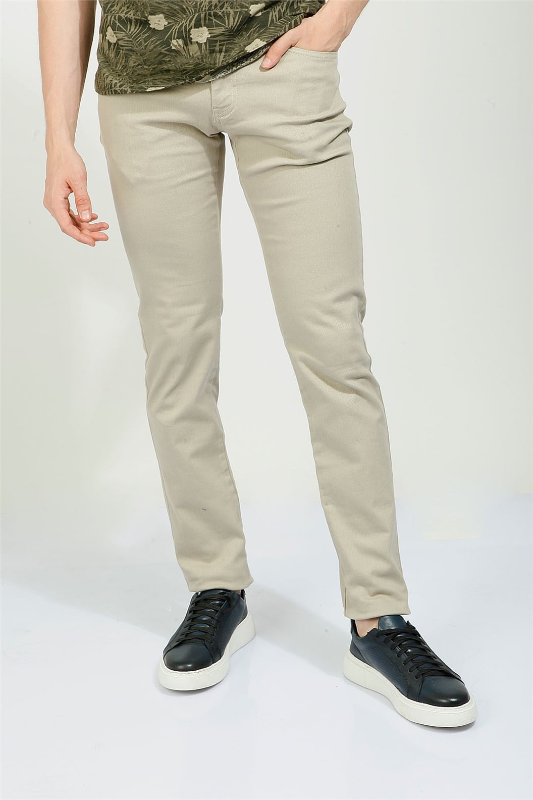 Yeşil Comfort Fit 5 Cep Pantolon
