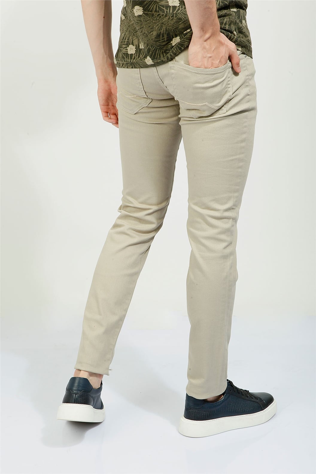 Yeşil Comfort Fit 5 Cep Pantolon