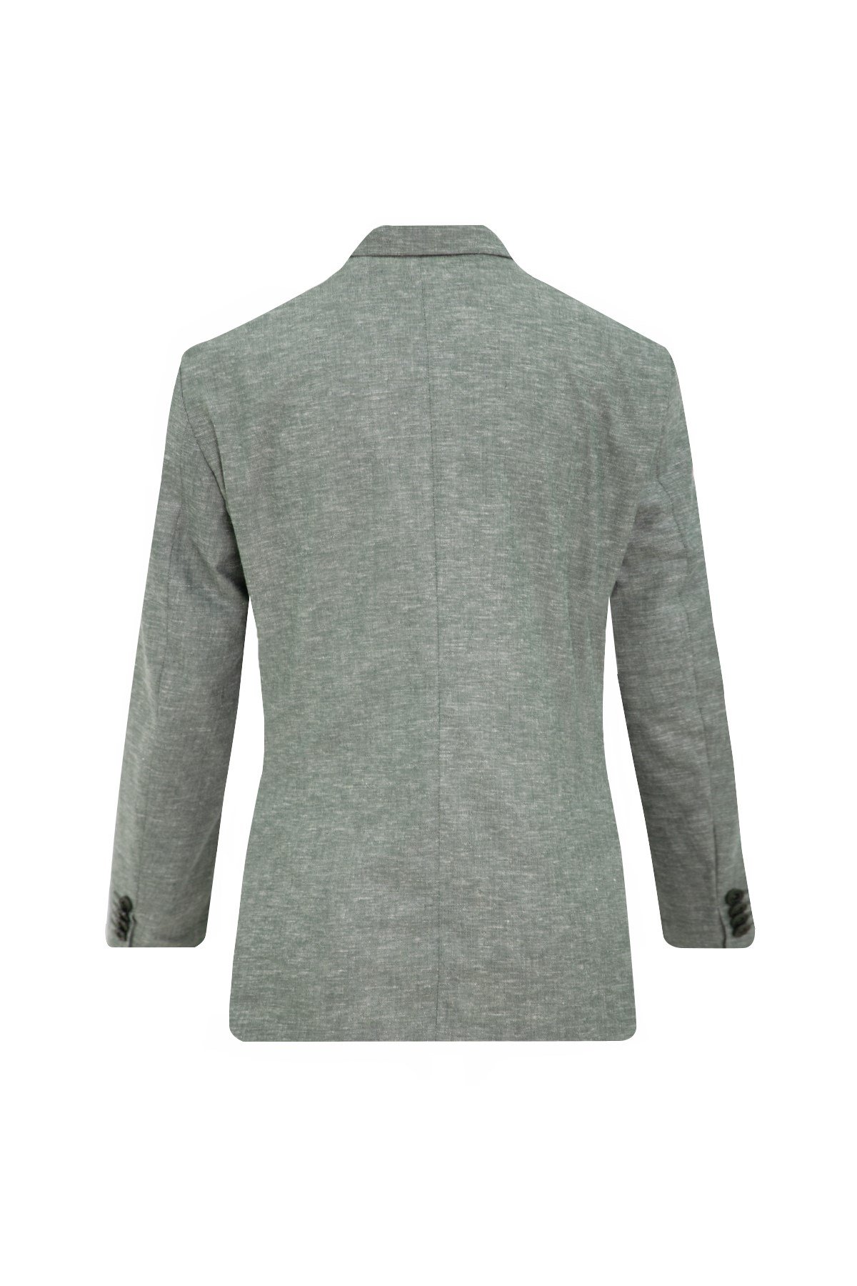 YEŞİL Comfort Fit Casual Keten Ceket