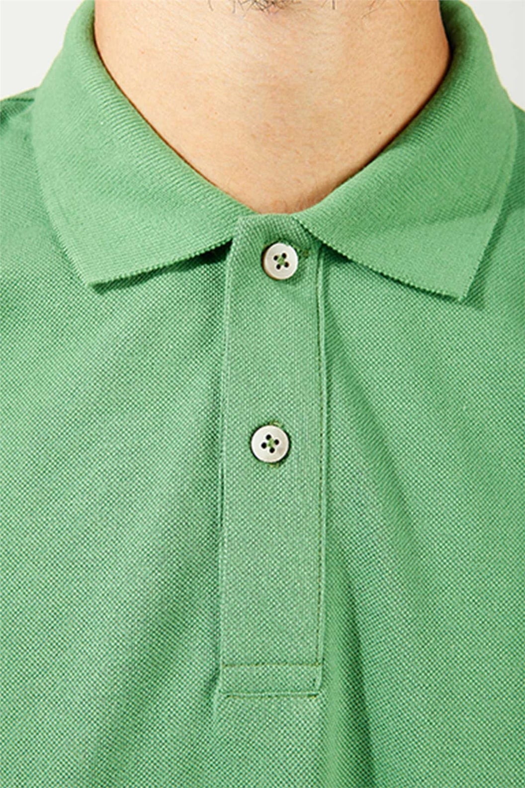 Yeşil Comfort Fit Polo Yaka Pike T-Shirt