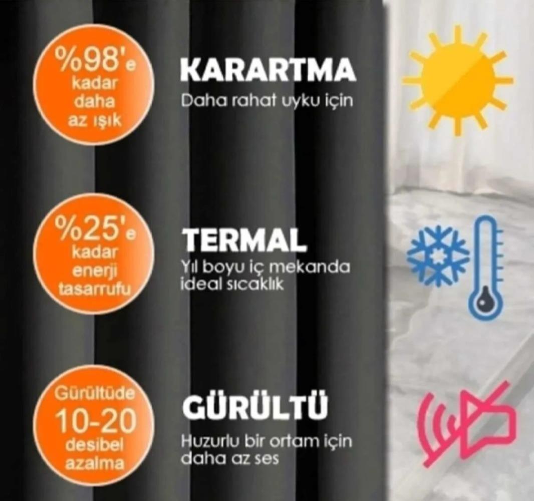 Saten Blackout (Karartma) Fon Perde