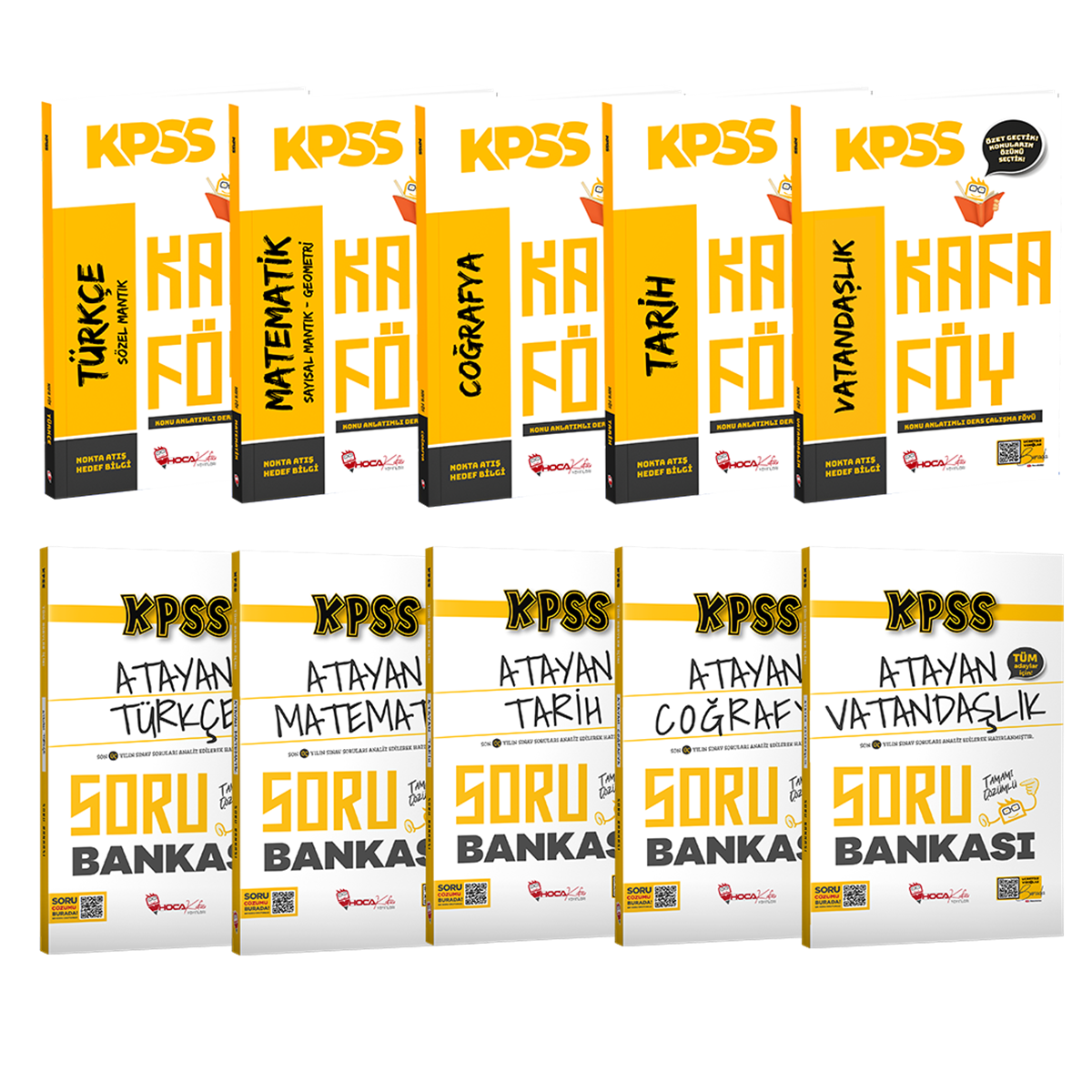2024 KPSS GYGK  5 li Konu Anlatım Föyü -2024 Atayan 5 li Soru Bankası 2 li set