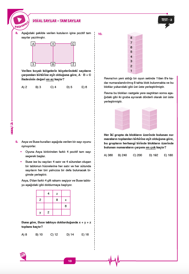 2026 KPSS Matematik Soru Bankası- Matematik Video Ders Notları -Matematik  15 Branş Deneme 3 Lü Set