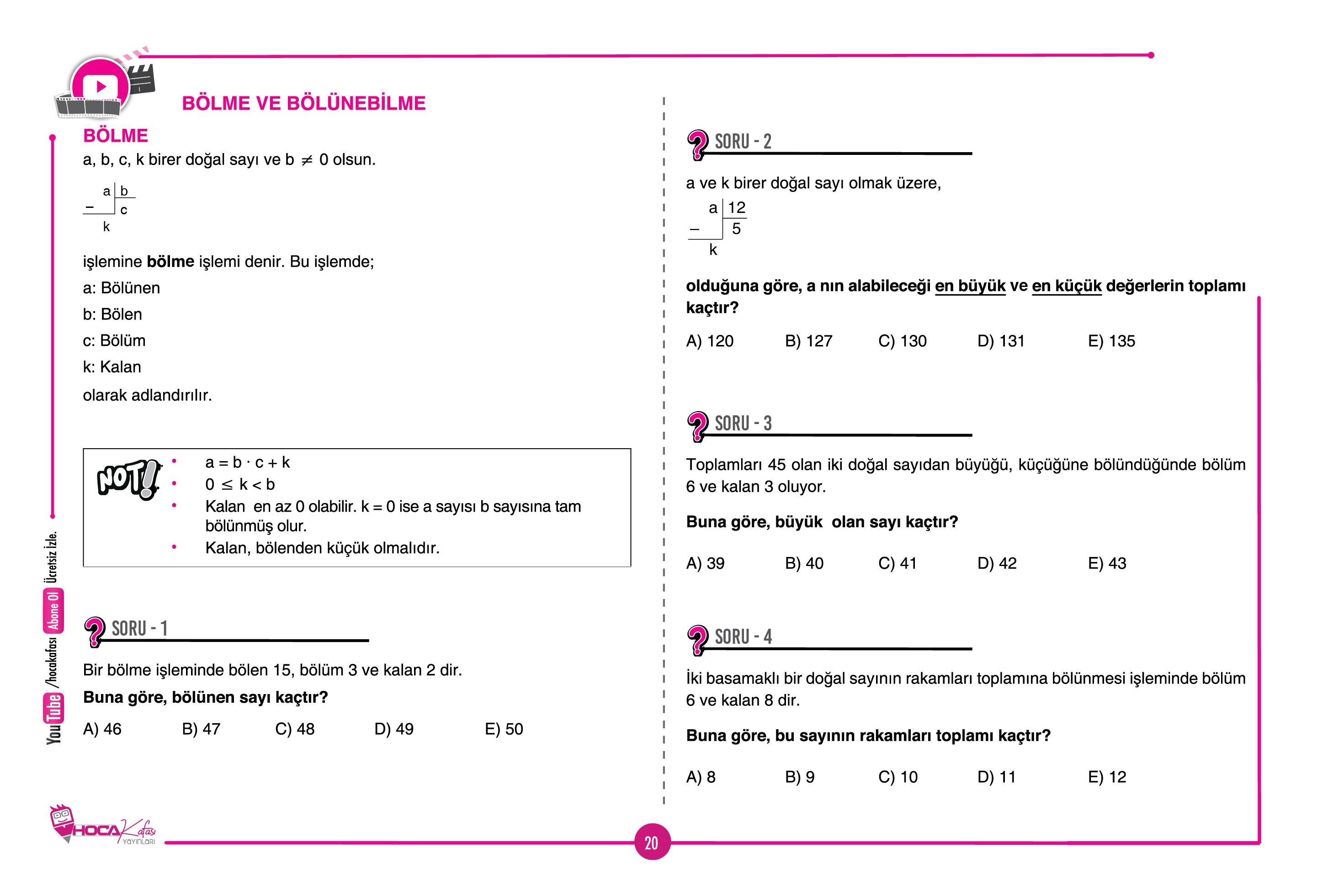 2026 KPSS Matematik Soru Bankası- Matematik Video Ders Notları -Matematik  15 Branş Deneme 3 Lü Set