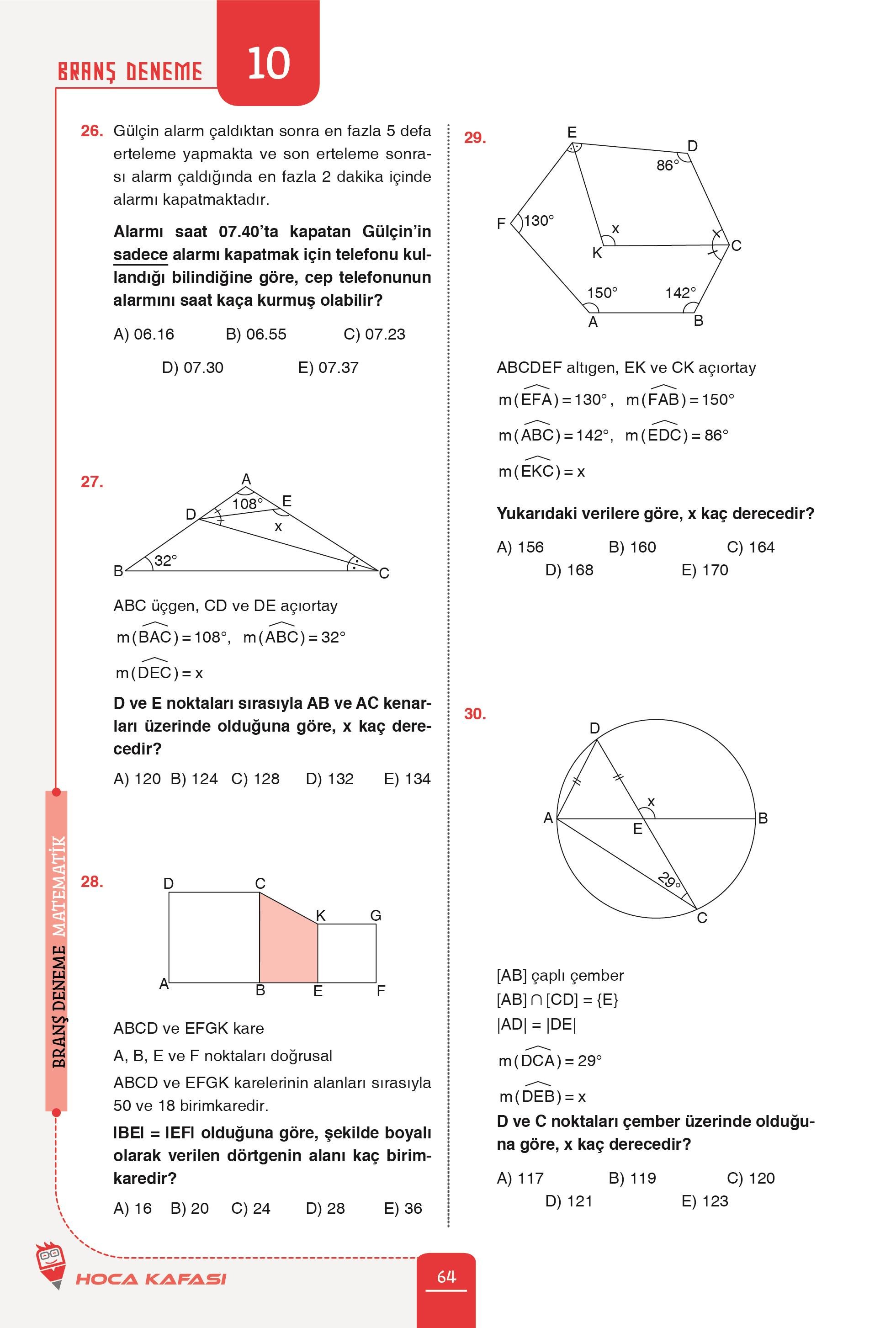 2026 KPSS Matematik Tamamı Çözümlü 15 Branş Deneme