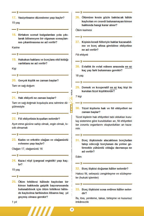 2026 KPSS Pratiko / Vatandaşlık/ Soru - Cevap