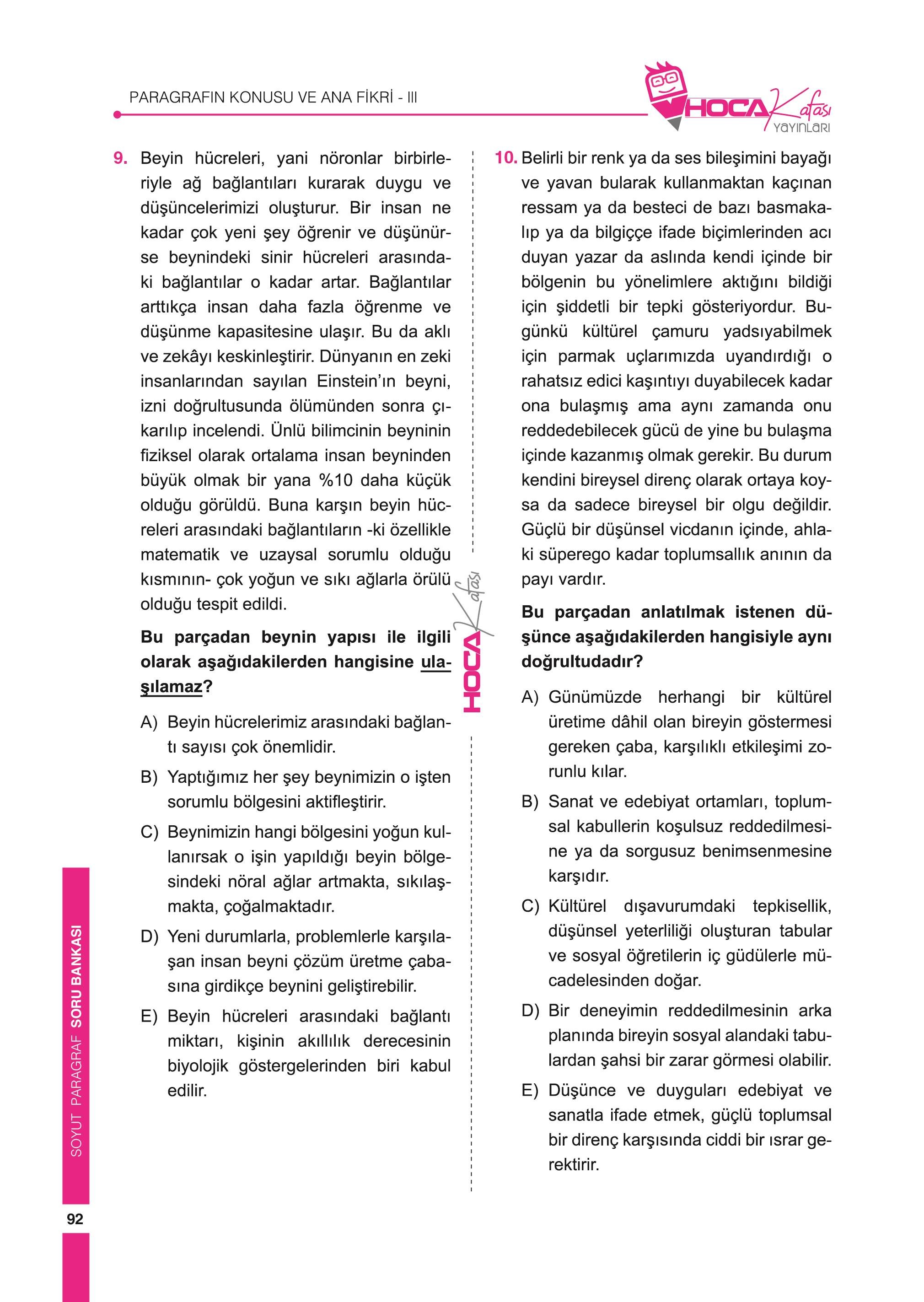 2026 KPSS Vatandaşlık Soru- Paragrafı Kafala- Soyut Paragraf Soru Bankası 3 Lü Set