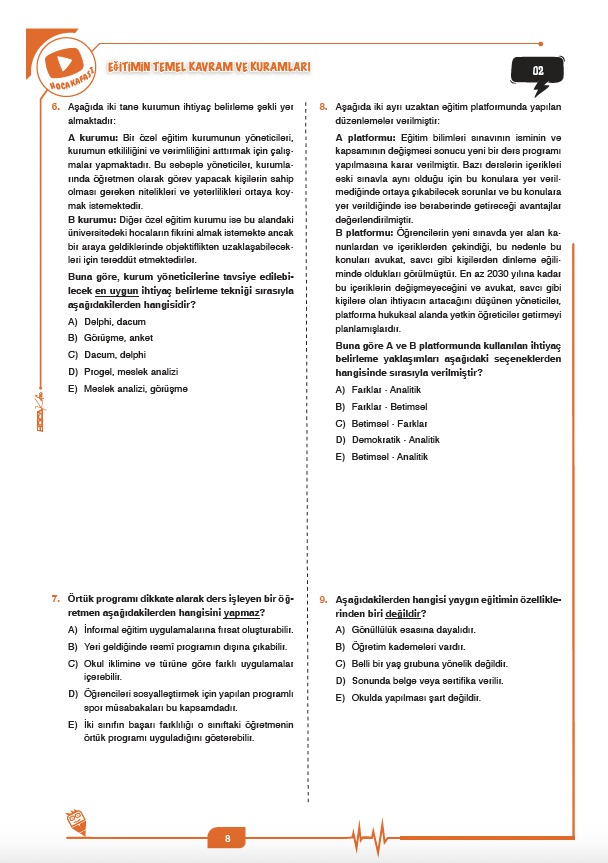 2026 MEB-AGS Eğitim Bilimleri ve Türk Millî Eğitim Sistemi Tamamı Çözümlü Soru Bankası -1
