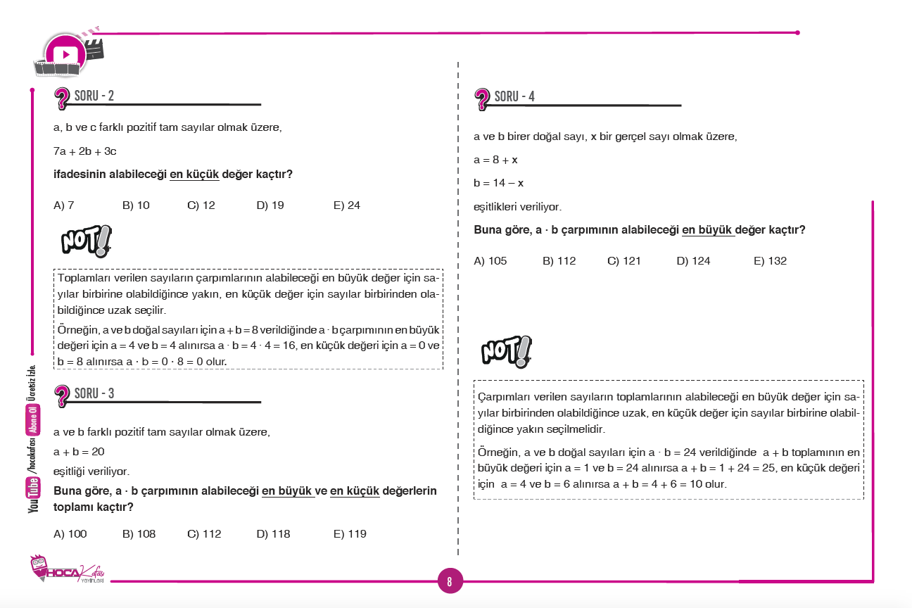 2026 MEB – AGS Sayısal Yetenek Soru Bankası-Video Ders Notları 2 Li Set