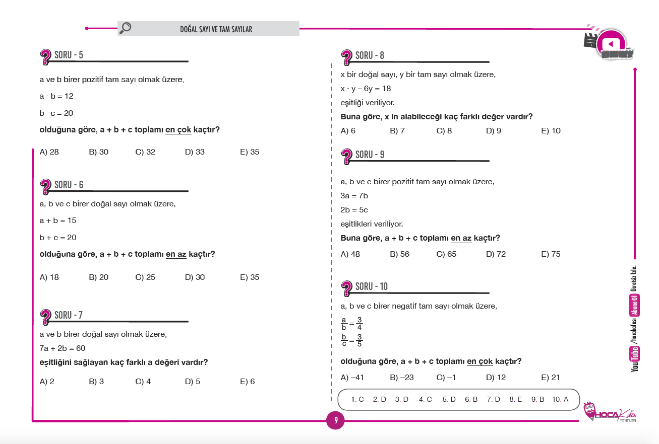 2026 MEB – AGS Sayısal Yetenek Video Ders Notları 