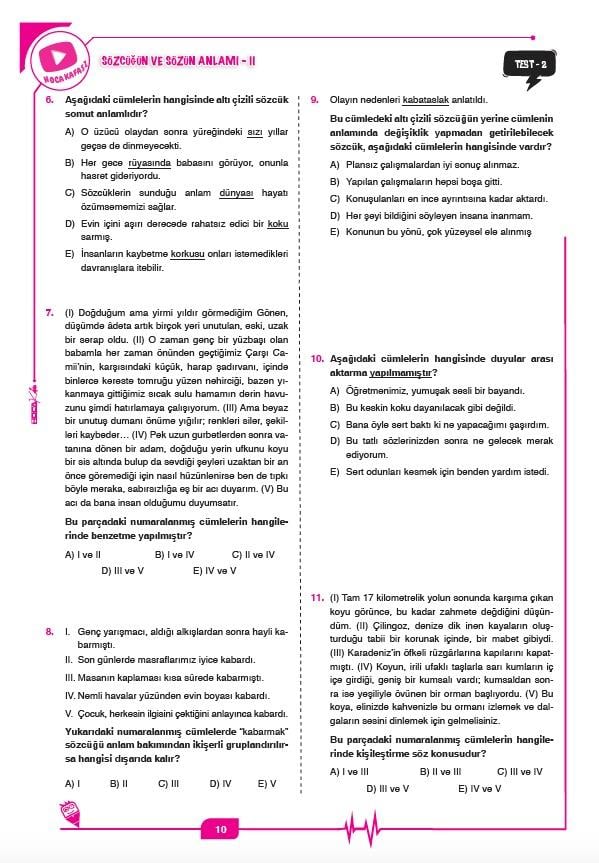 2026 MEB – AGS Sözel Yetenek Soru Bankası
