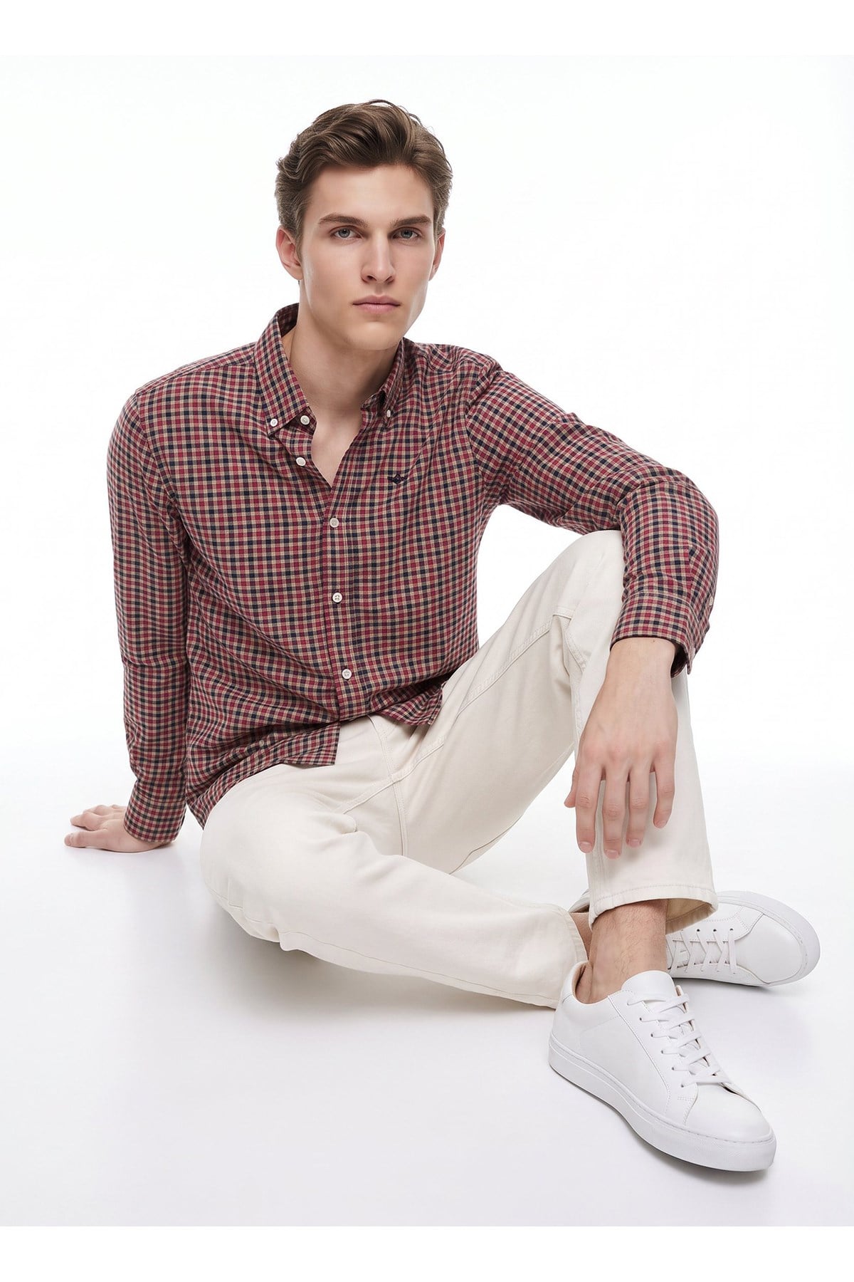 Dockers Ekose Gömlek Wine