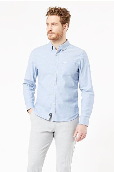 Stretch Oxford Gömlek Blue