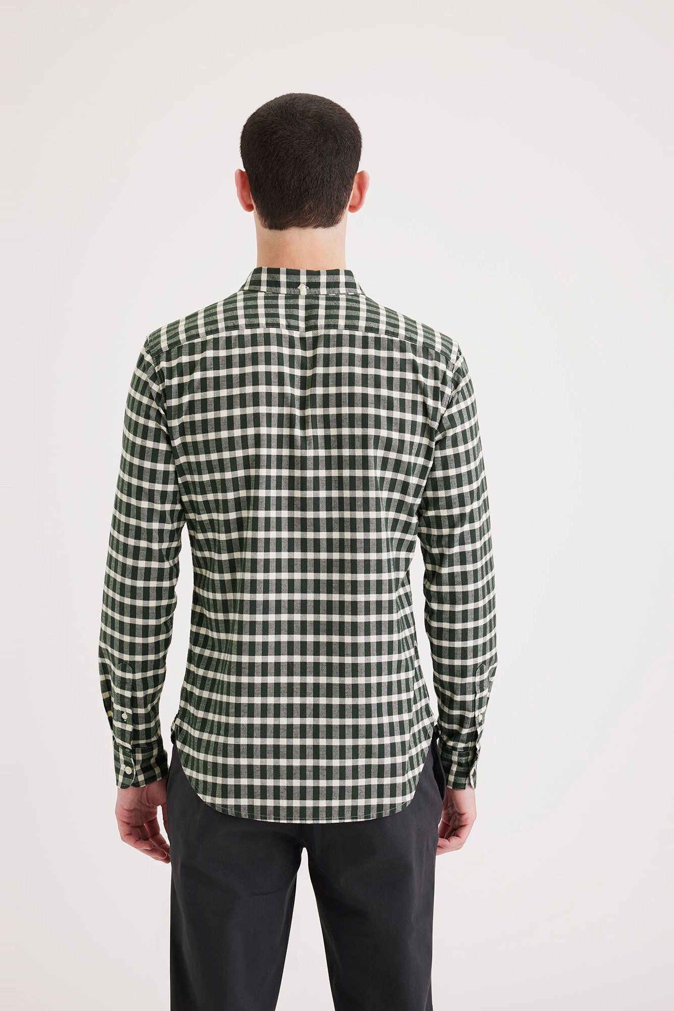 Stretch Oxford Slim Gömlek Green