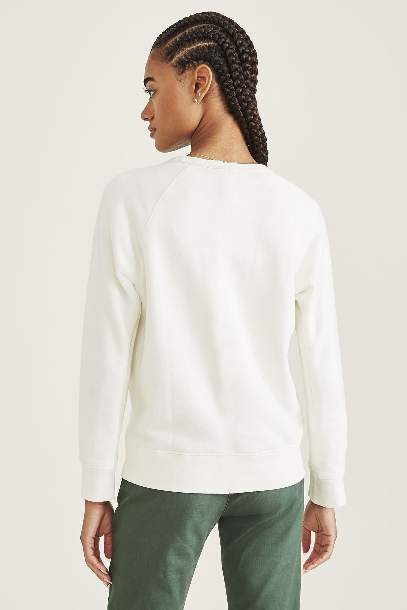 Yuvarlak Yaka Sweatshirt White
