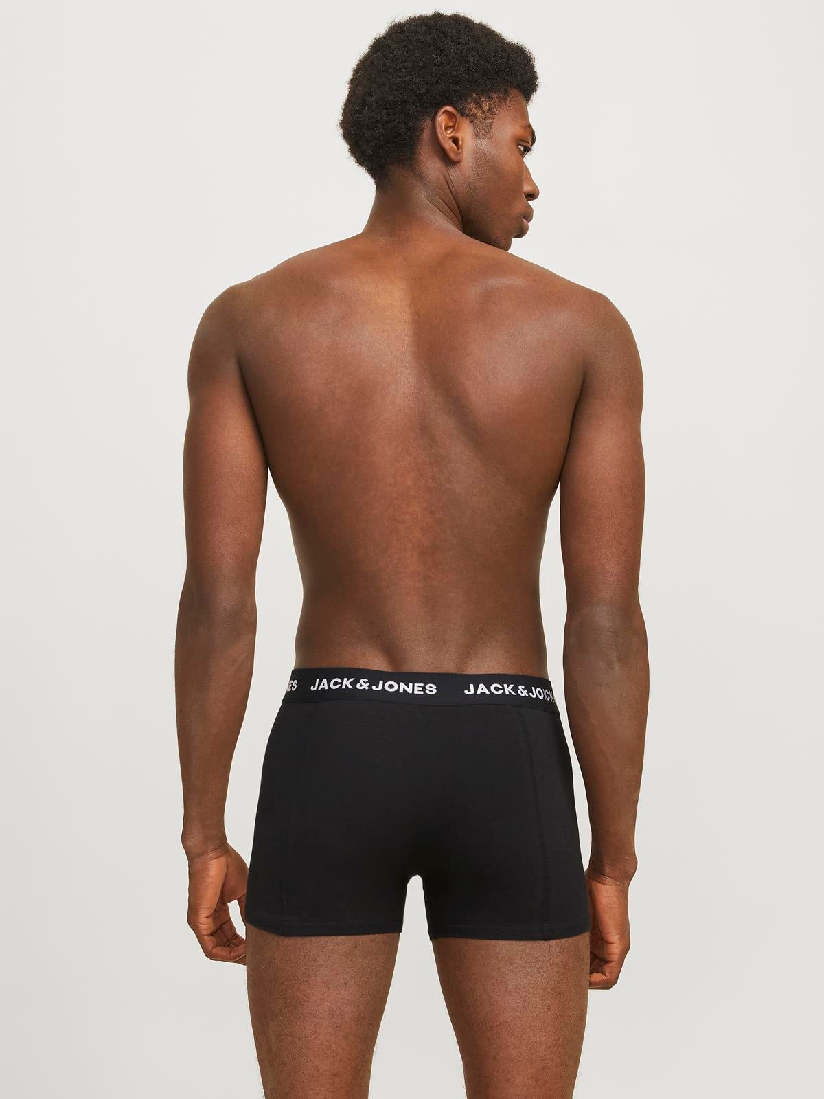JACANTHONY TRUNKS 3 PACK BLACK Black