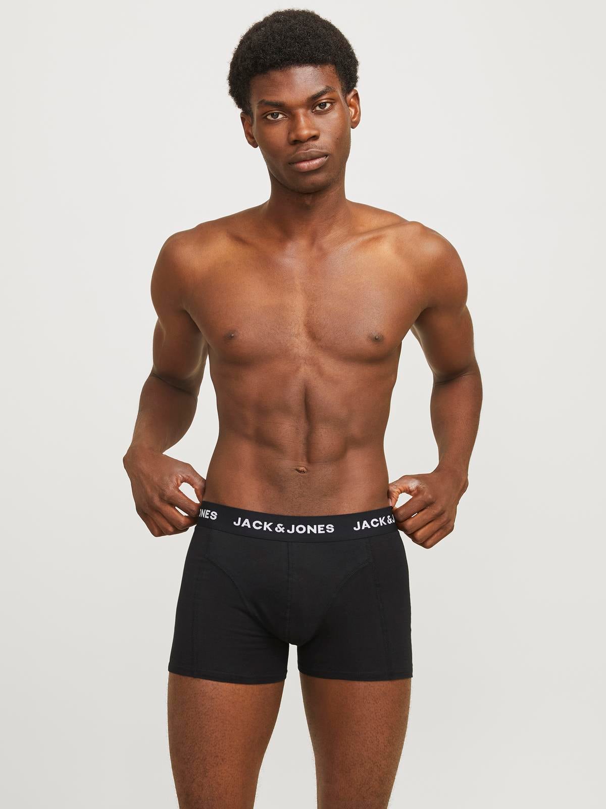 JACANTHONY TRUNKS 3 PACK BLACK Black