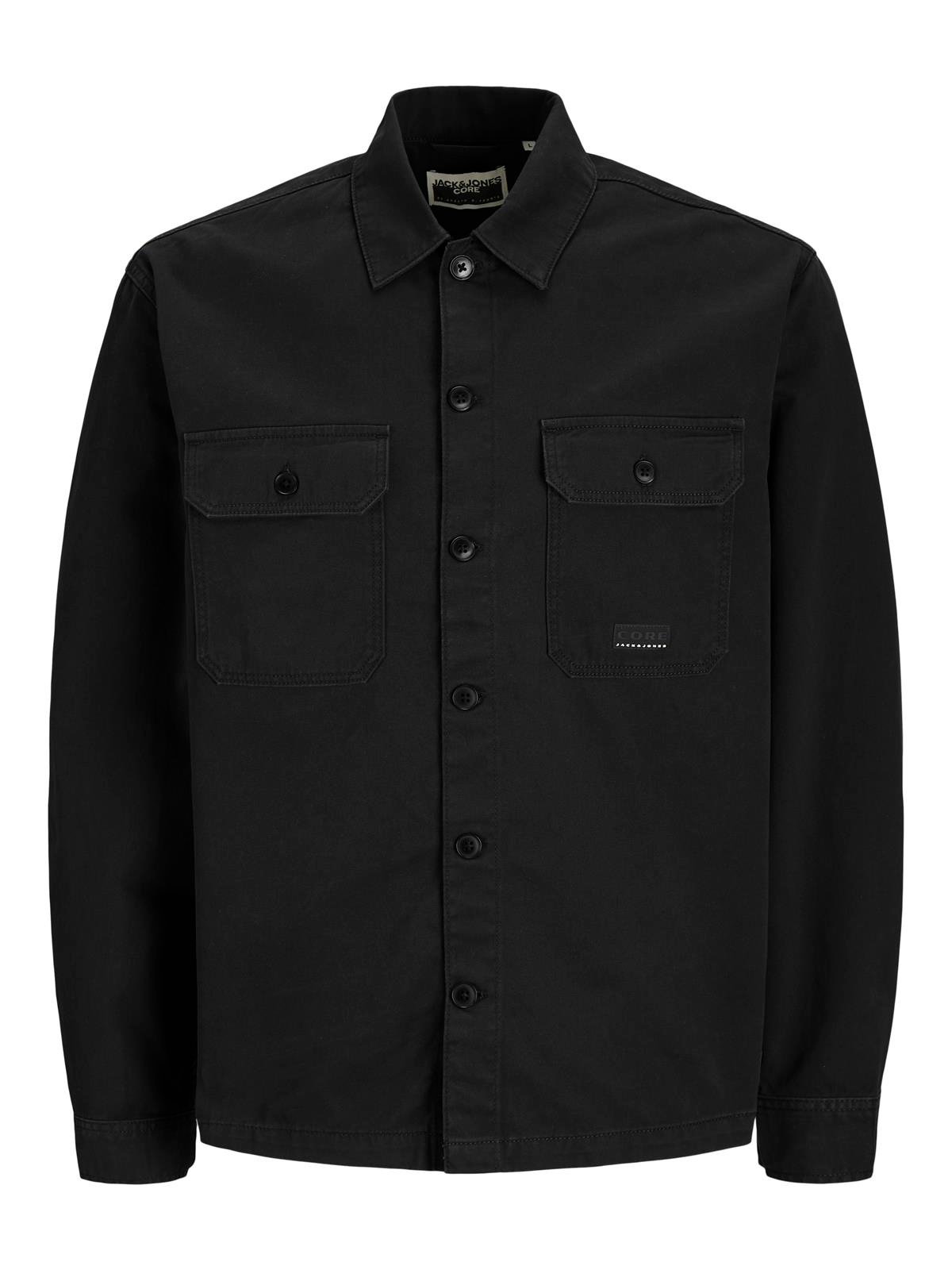 JCOBEN CLASSIC FUSION BADGE OVERSHIRT Black