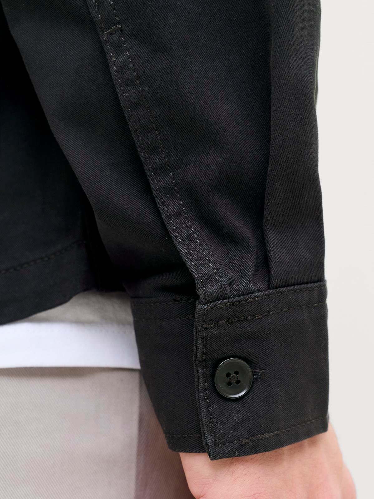 JCOBEN CLASSIC FUSION BADGE OVERSHIRT Black