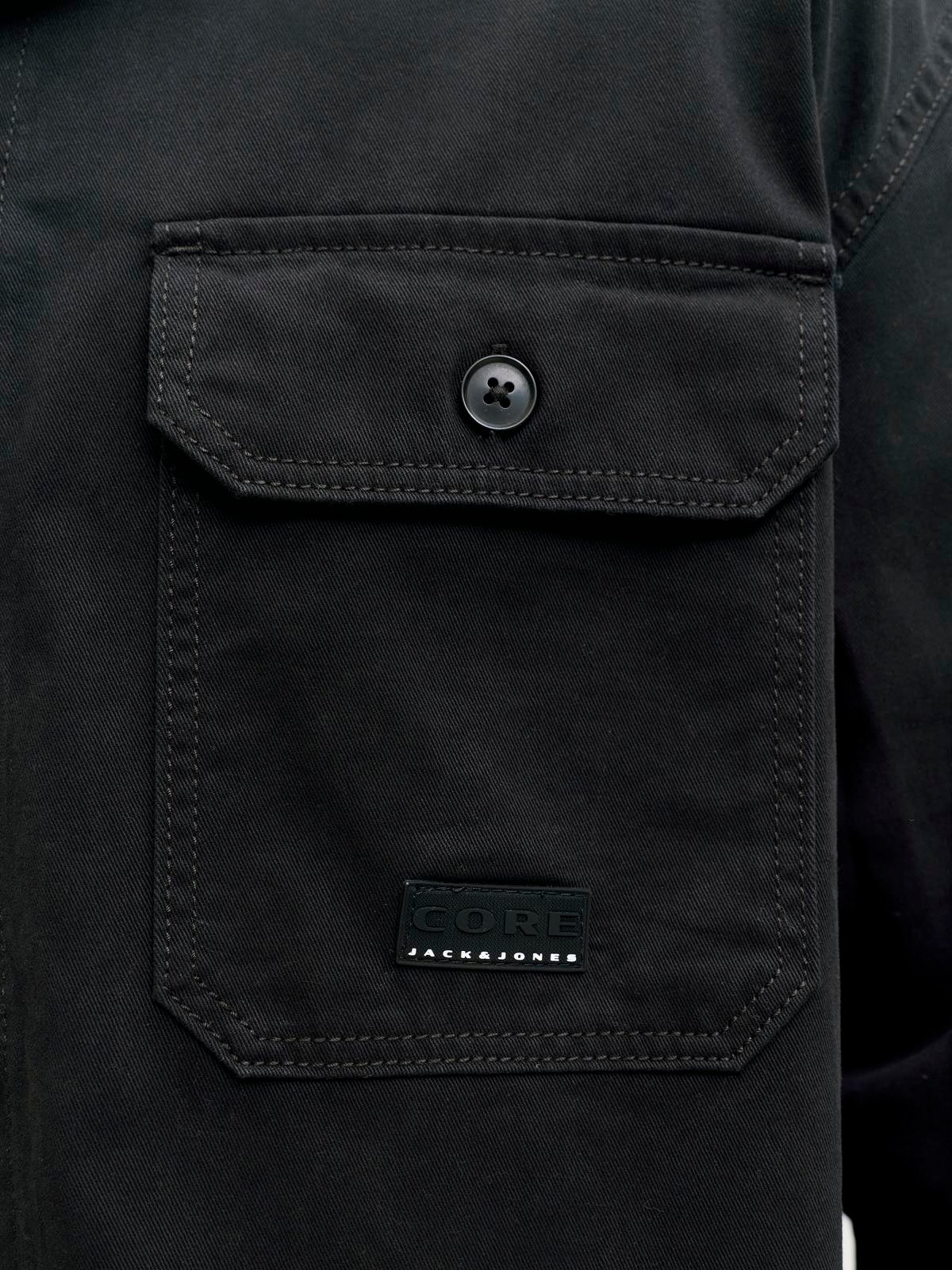 JCOBEN CLASSIC FUSION BADGE OVERSHIRT Black