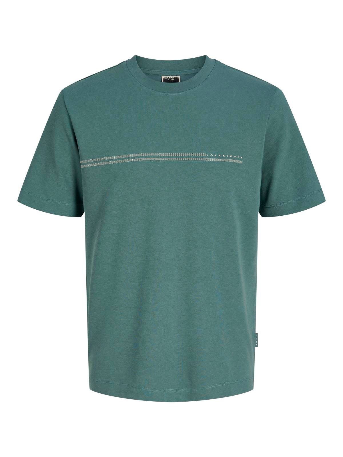 JCOFUSION CHEST BRAND TEE SS CREW NOOS North Atlantic