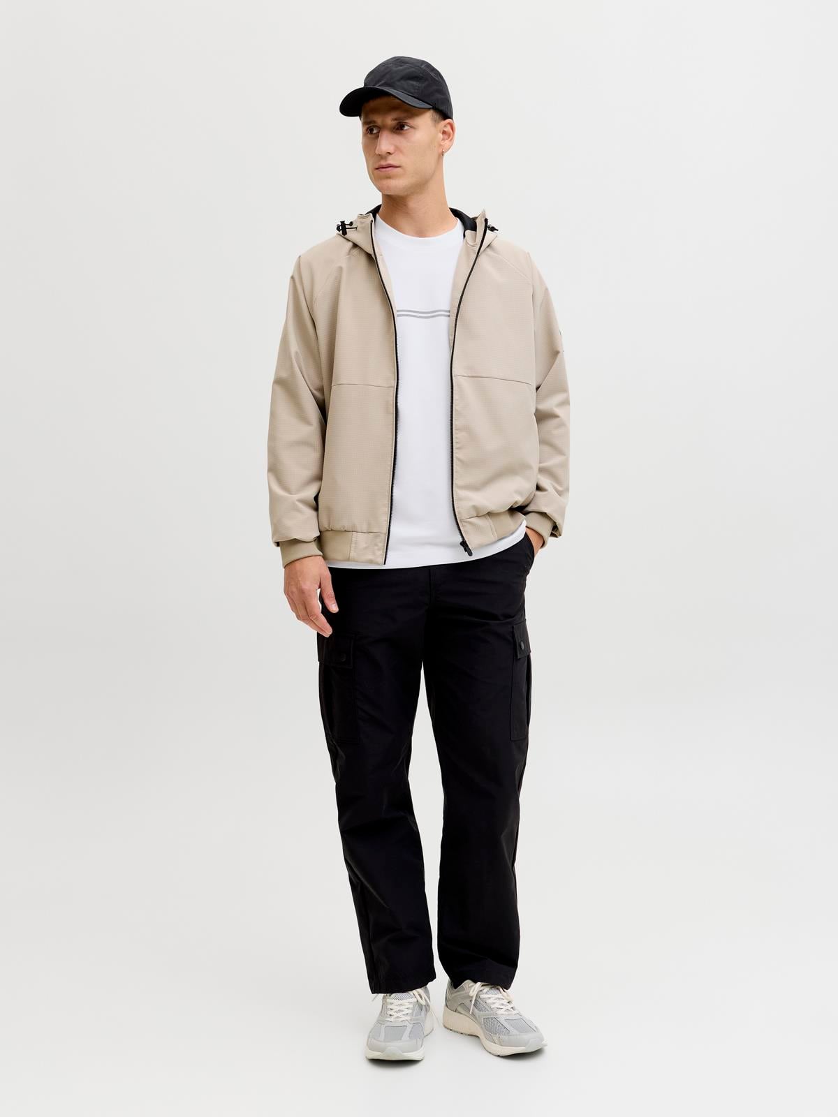 JCOFUSION CHEST BRAND TEE SS CREW NOOS Bright White