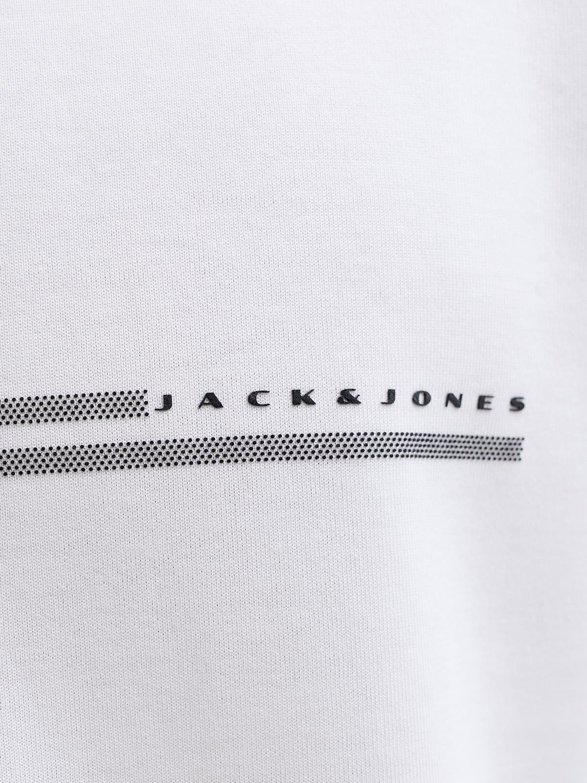 JCOFUSION CHEST BRAND TEE SS CREW NOOS Bright White