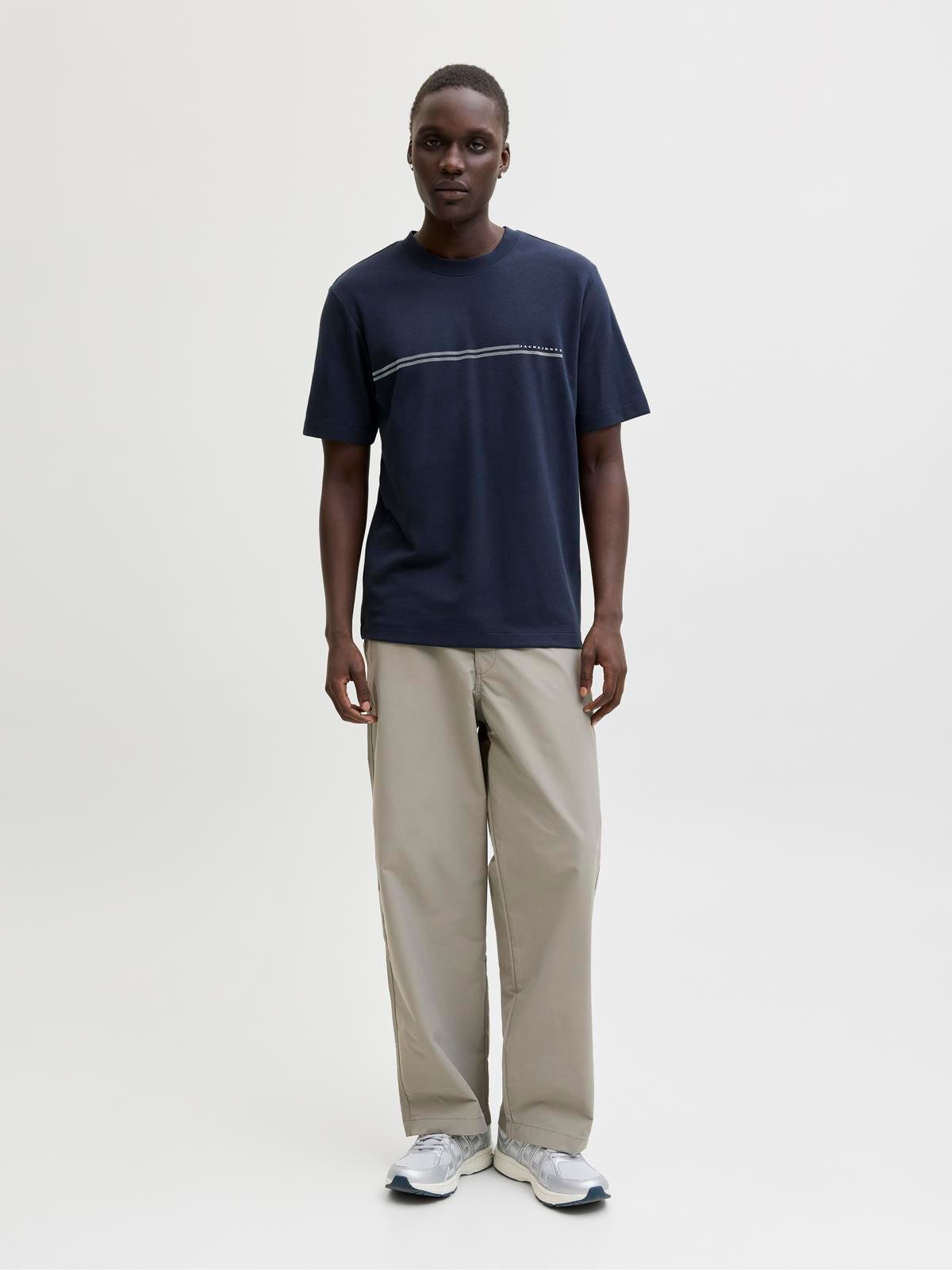JCOFUSION CHEST BRAND TEE SS CREW NOOS Outer Space